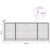 Gabion 5 mm langasta ja 10x10 cm verkosta 400x100x150 cm