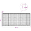 Gabion 5 mm langasta ja 10x10 cm verkosta 450x100x200 cm