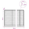 Gabion 5 mm langasta ja 10x10 cm verkosta 1150x100x200 cm