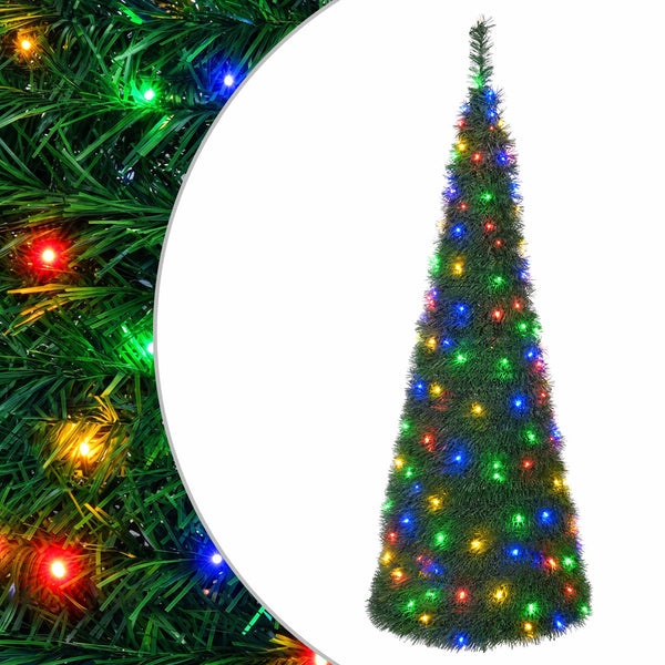 Pop-up LED-joulukuusi 180 cm 150 LEDiä Polyvinyylikloridi