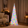 Pop-up LED-joulukuusi 120 cm 50 LEDiä PVC ja PET valkoinen