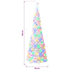 Pop-up LED-joulukuusi 150 cm 100 LEDiä PVC ja PET valkoinen