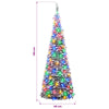 Pop-up LED-joulukuusi 120 cm 50 LEDiä Polyvinyylikloridi