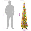 Pop-up led-joulukuusi koristetähdellä 180 cm 100 LEDiä PET