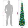 Pop-up led-joulukuusi koristetähdellä 180 cm 100 LEDiä PET