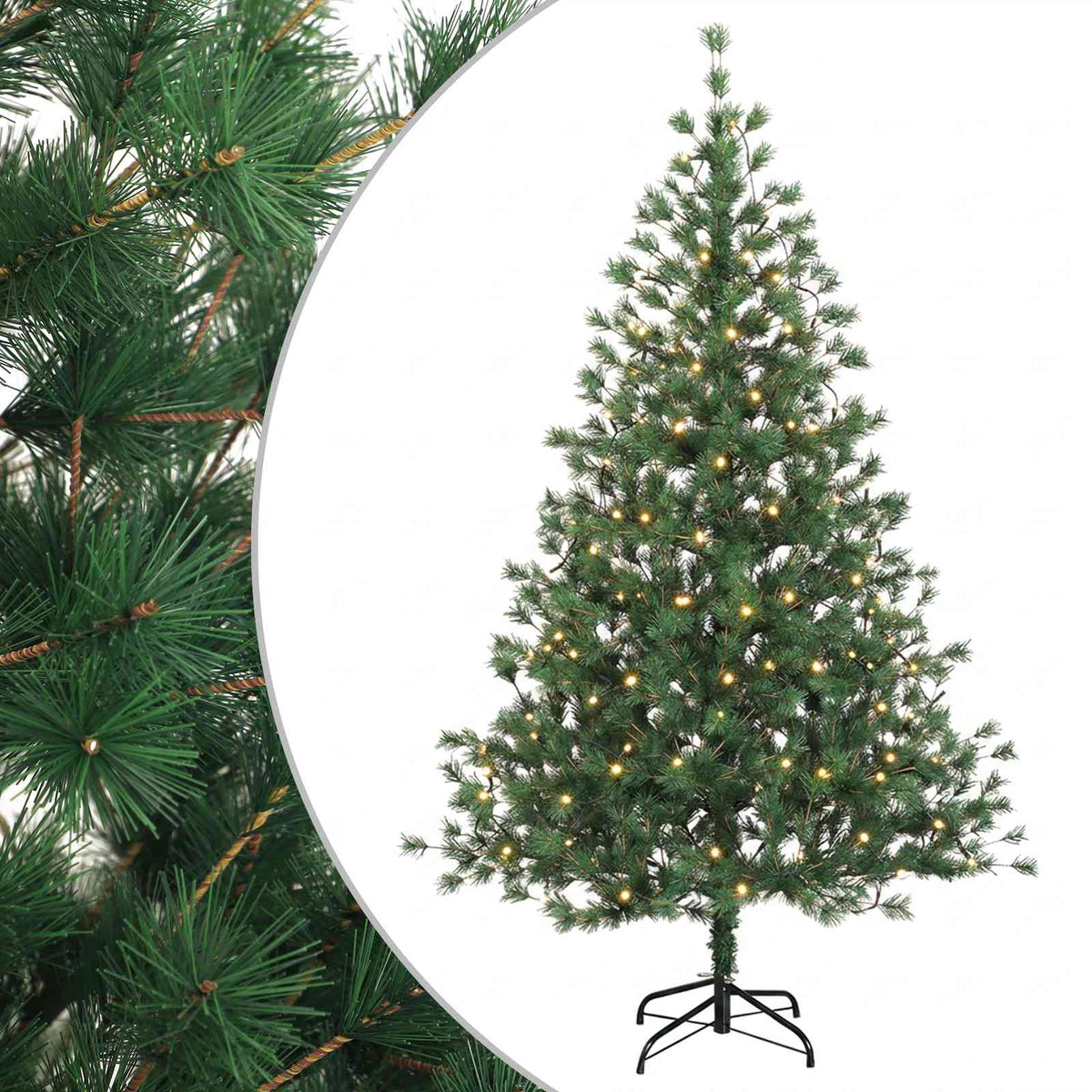 Salkomallinen tekoinen joulukuusi 120 cm 150 LEDiä