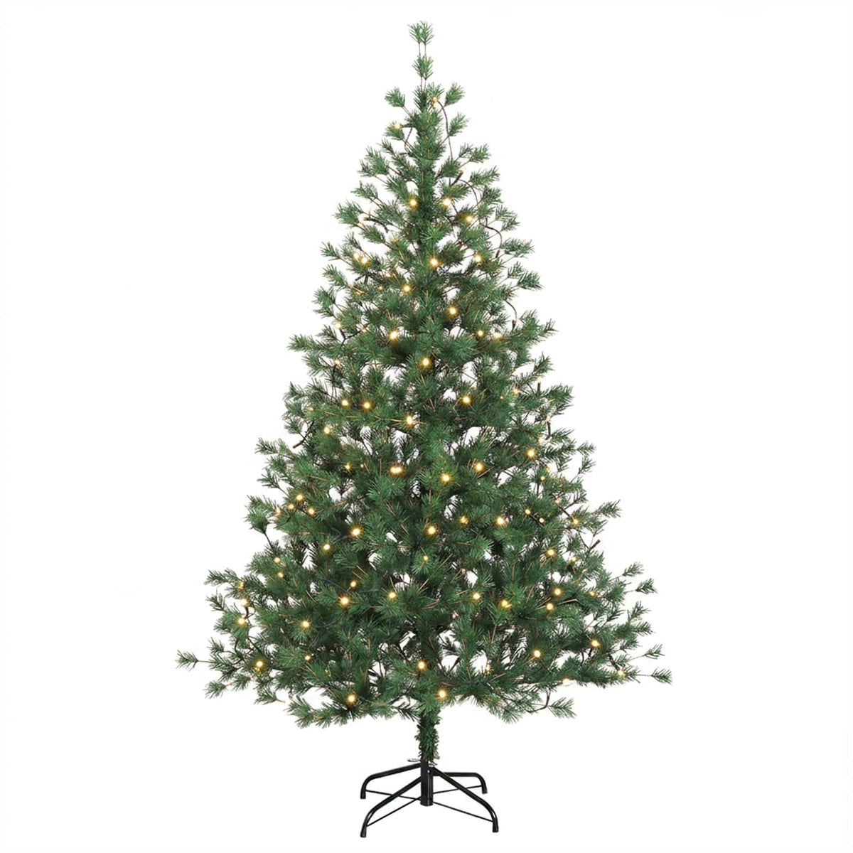 Salkomallinen tekoinen joulukuusi 120 cm 150 LEDiä