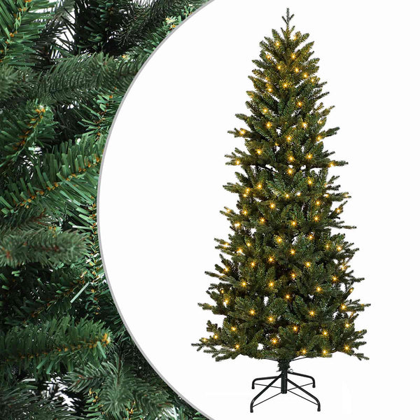Salkomallinen tekoinen joulukuusi 120 cm 150 LEDiä