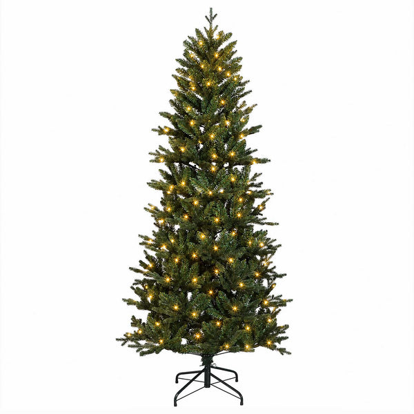 Salkomallinen tekoinen joulukuusi 120 cm 150 LEDiä