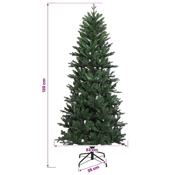 Salkomallinen tekoinen joulukuusi 120 cm 150 LEDiä