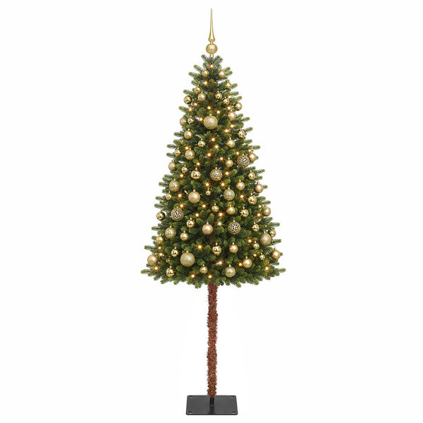 Muovinen joulukuusi koristeilla 120 cm 150 LEDiä