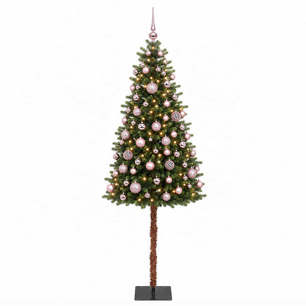 Muovinen joulukuusi koristeilla 120 cm 150 LEDiä