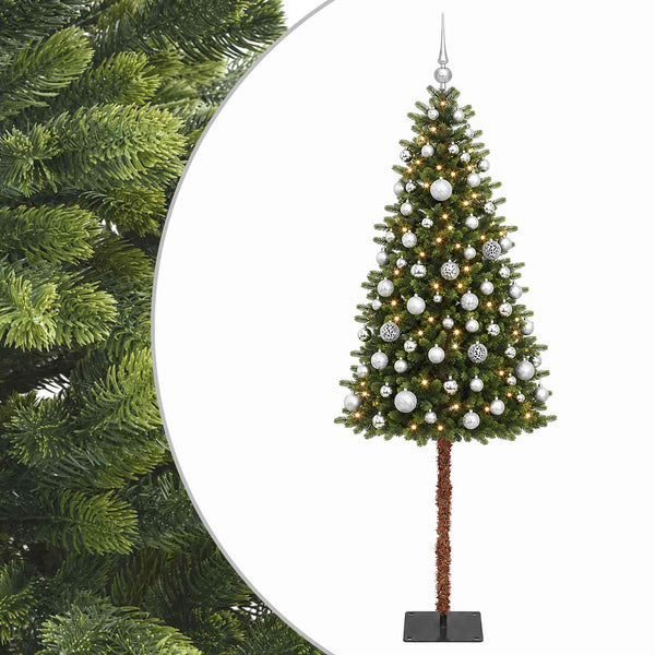 Muovinen joulukuusi koristeilla 120 cm 150 LEDiä