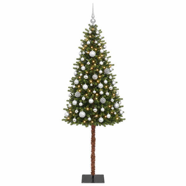 Muovinen joulukuusi koristeilla 120 cm 150 LEDiä