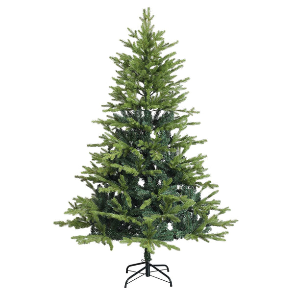 Muovinen joulukuusi koristeilla 150 cm 150 LEDiä