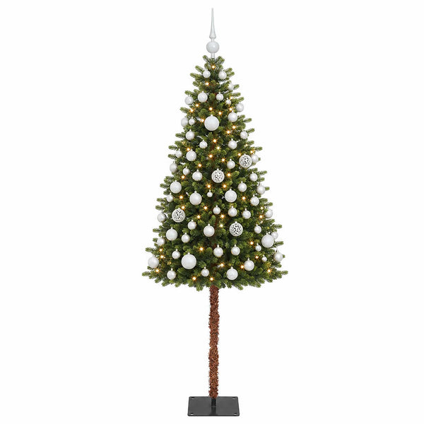 Muovinen joulukuusi koristeilla 120 cm 150 LEDiä