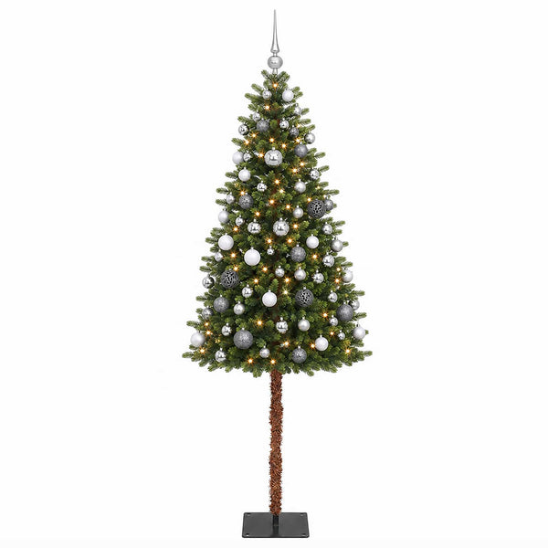 Muovinen joulukuusi koristeilla 120 cm 150 LEDiä