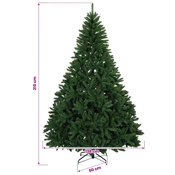 Salkomallinen tekoinen joulukuusi 210 cm 300 LEDiä