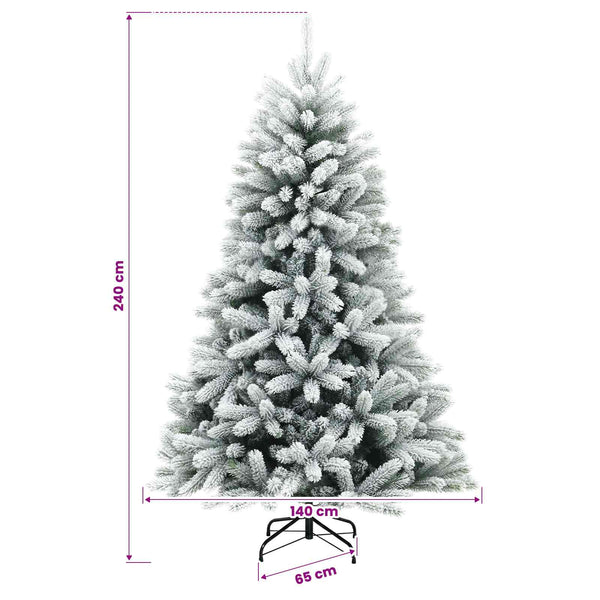Muovinen joulukuusi koristeilla 240 cm 300 LEDiä