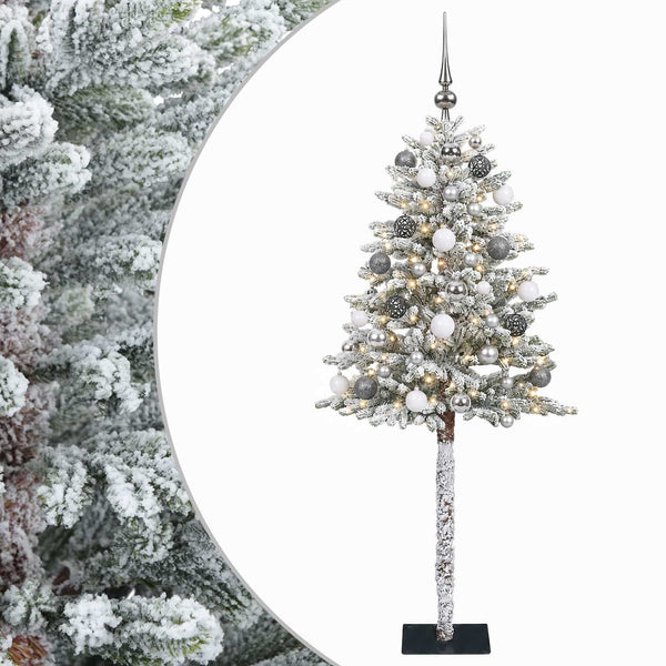 Muovinen joulukuusi koristeilla 180 cm 300 LEDiä