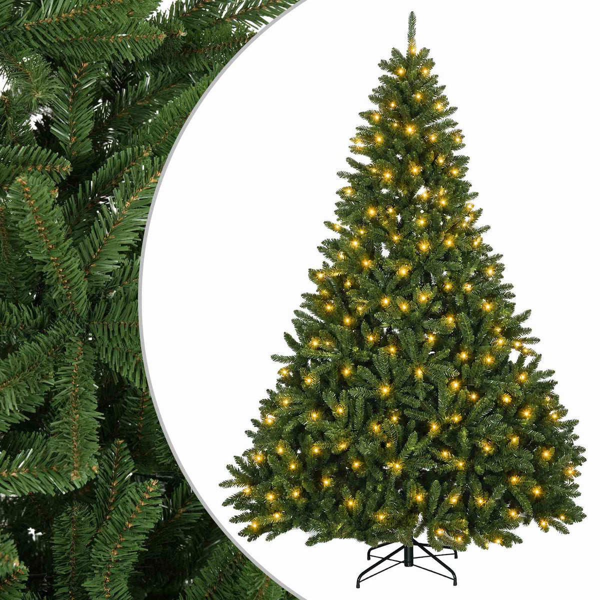 Salkomallinen tekoinen joulukuusi 300 cm 300 LEDiä