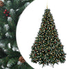 Tekojoulukuusi vihreä joulupalloilla 270 cm 300 LEDiä