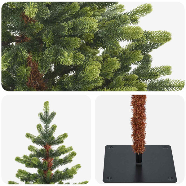 Salkomallinen tekoinen joulukuusi 120 cm PVC ja metalli Vihreä