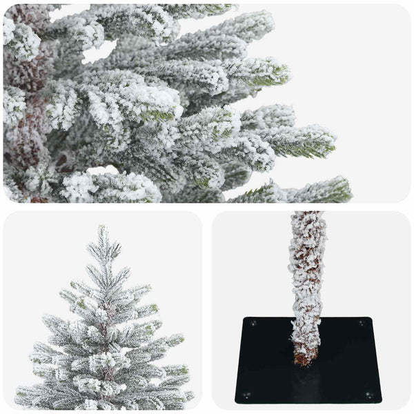 Salkomallinen tekoinen joulukuusi 120 cm PVC ja metalli