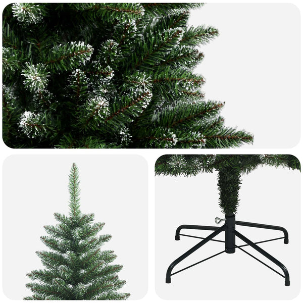 Salkomallinen tekoinen joulukuusi 120 cm PVC ja metalli