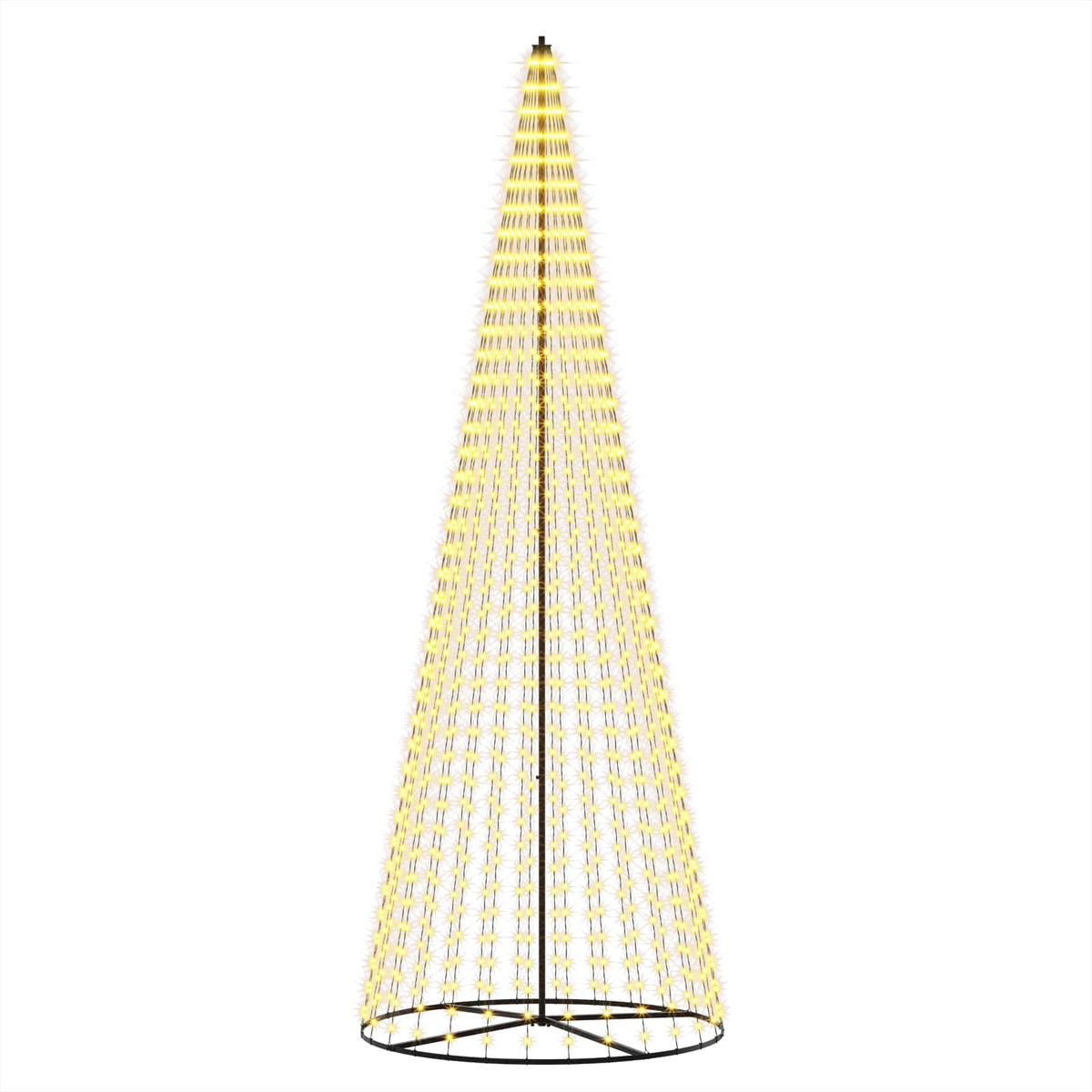 LED-joulupuu EKENAS 385 cm 1148 LEDiä Lämpimän Valkoinen Rauta
