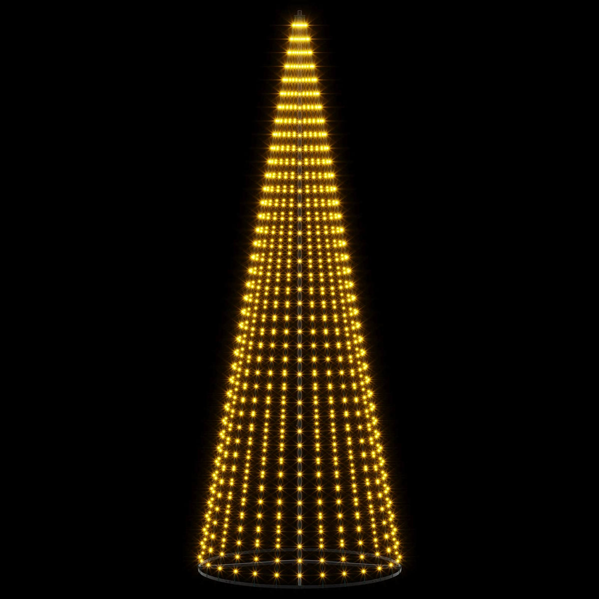 LED-joulupuu EKENAS 385 cm 1148 LEDiä Lämpimän Valkoinen Rauta
