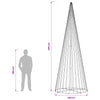 LED-joulupuu EKENAS 385 cm 1148 LEDiä Lämpimän Valkoinen Rauta