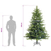 Salkomallinen tekoinen joulukuusi 240 cm PVC ja metalli Vihreä