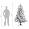 Salkomallinen tekoinen joulukuusi 210 cm PVC ja metalli