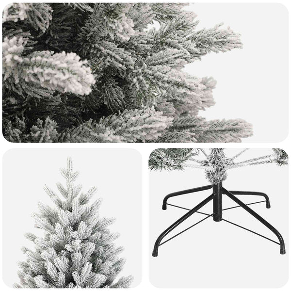 Salkomallinen tekoinen joulukuusi 120 cm PVC ja metalli