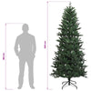 Salkomallinen tekoinen joulukuusi 240 cm PVC ja PE Vihreä