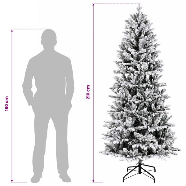 Salkomallinen tekoinen joulukuusi 210 cm PVC ja PE