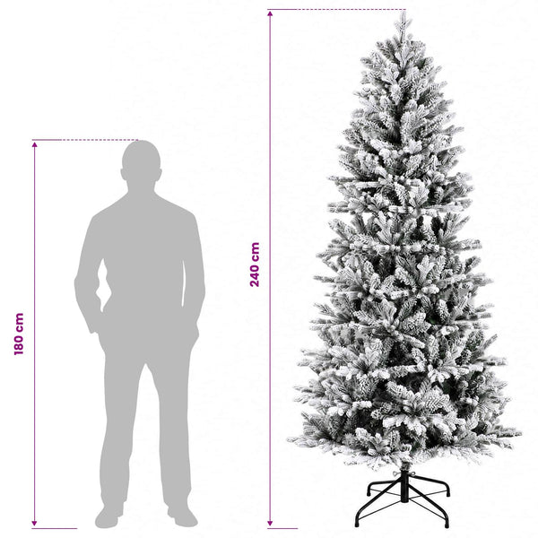 Salkomallinen tekoinen joulukuusi 240 cm PVC ja PE