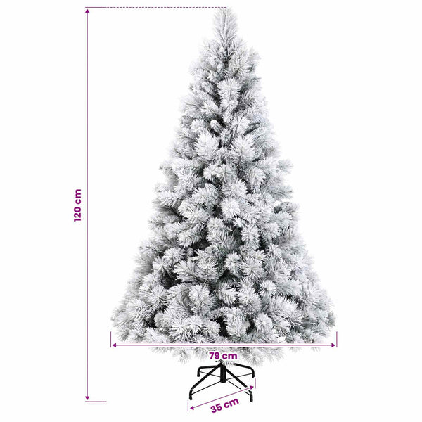 Salkomallinen tekoinen joulukuusi 120 cm PVC ja metalli