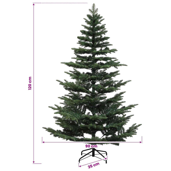 Salkomallinen tekoinen joulukuusi 120 cm PE & PVC Vihreä