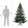 Salkomallinen tekoinen joulukuusi 210 cm PE & PVC Vihreä