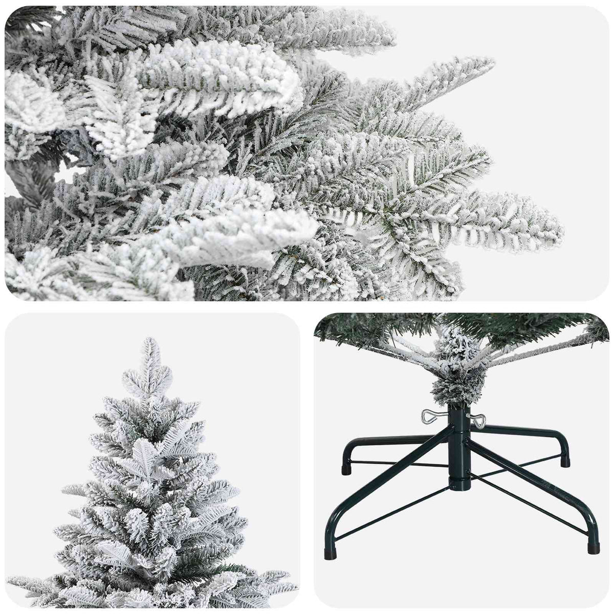 Salkomallinen tekoinen joulukuusi 120 cm PE & PVC