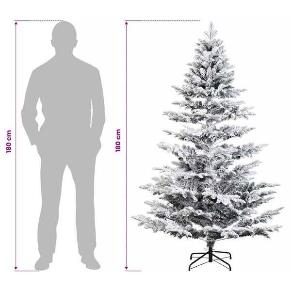 Salkomallinen tekoinen joulukuusi 180 cm PE & PVC