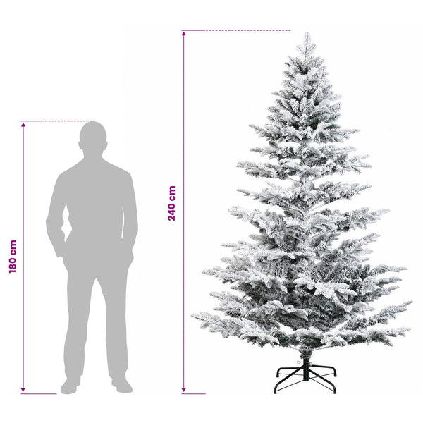 Salkomallinen tekoinen joulukuusi 240 cm PE & PVC
