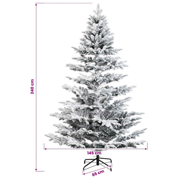 Salkomallinen tekoinen joulukuusi 240 cm PE & PVC
