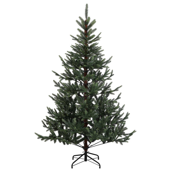 Salkomallinen tekoinen joulukuusi 120 cm PVC ja metalli Vihreä