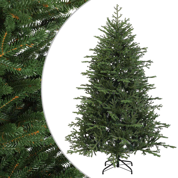 Salkomallinen tekoinen joulukuusi 120 cm PVC ja metalli Vihreä