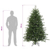 Salkomallinen tekoinen joulukuusi 210 cm PVC ja metalli Vihreä