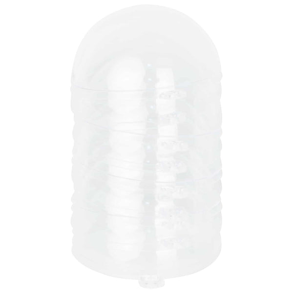 Joulupallosetti 100 kpl Läpinäkyvä Halk. 8 cm Muovi
