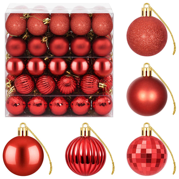 Joulupallosetti 100 kpl Punainen 4 cm Polystyreeni